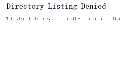 IIS6、IIS7.5设置网站默认首页的方法(Directory Listing Denied)