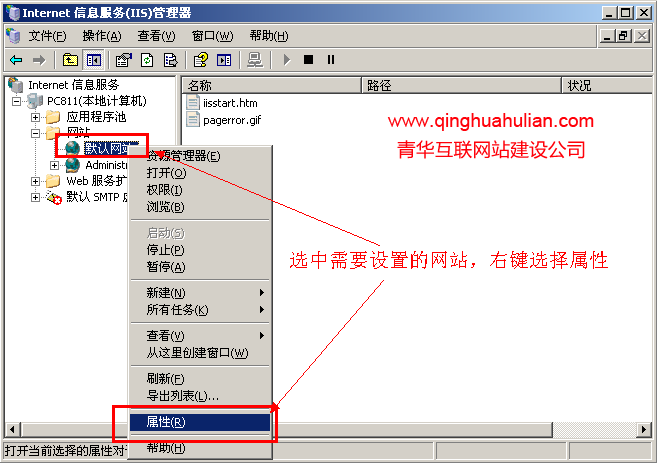 IIS6、IIS7.5设置网站默认首页的方法(Directory Listing Denied)